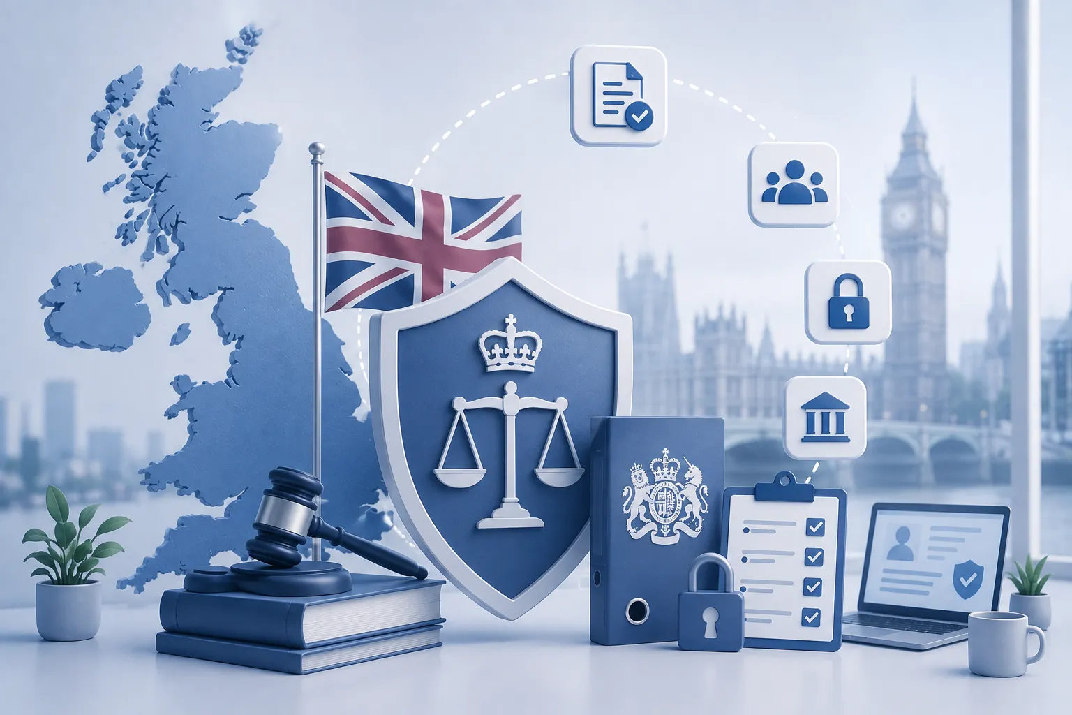 UK data protection and employee monitoring regulations illustration